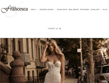 Tablet Screenshot of bridesbyfrancesca.com.au